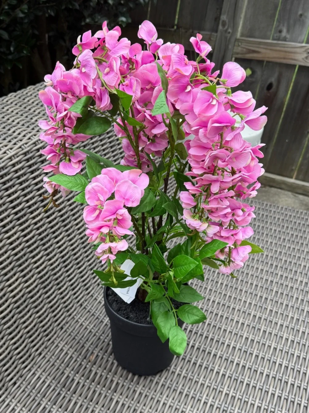 Pink Artificial Hydrangea Potted Plant - NWT